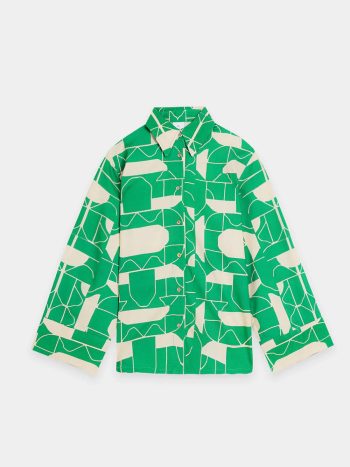 Chic summer social gathering outfit in luscious green cotton - Designed by Biljiki Greece